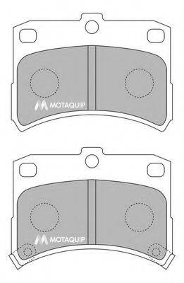 Комплект тормозных колодок, дисковый тормоз MOTAQUIP LVXL1180