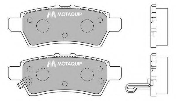 Комплект тормозных колодок, дисковый тормоз MOTAQUIP LVXL1223