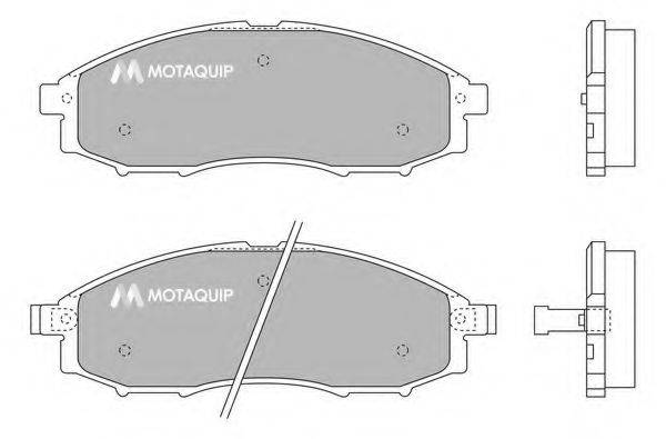 Комплект тормозных колодок, дисковый тормоз MOTAQUIP LVXL1225