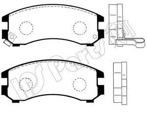 Комплект тормозных колодок, дисковый тормоз IPS PARTS IBD-1135
