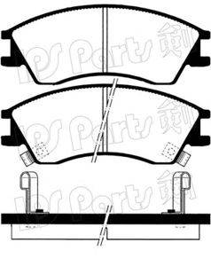 Комплект тормозных колодок, дисковый тормоз IPS PARTS IBD-1710