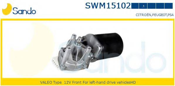 SANDO SWM151021 Двигатель стеклоочистителя