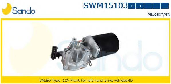 SANDO SWM151030 Двигатель стеклоочистителя