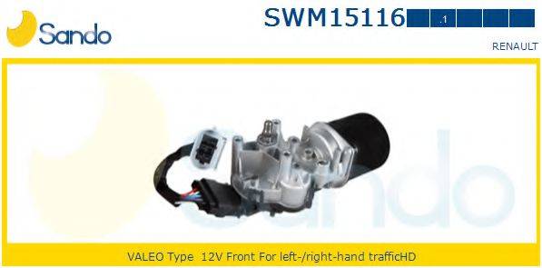 SANDO SWM151161 Двигатель стеклоочистителя
