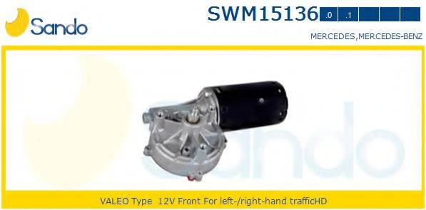 SANDO SWM151360 Двигатель стеклоочистителя