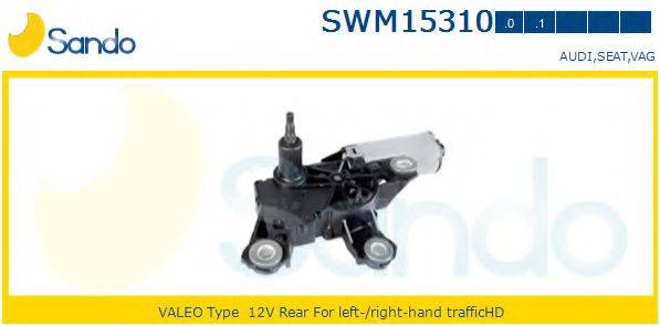 SANDO SWM153100 Двигатель стеклоочистителя