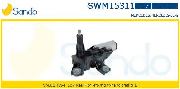 SANDO SWM153111 Двигатель стеклоочистителя