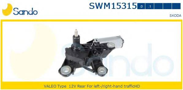 Двигун склоочисника SANDO SWM15315.0