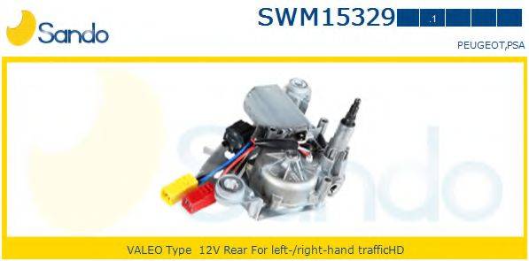 SANDO SWM153291 Двигатель стеклоочистителя