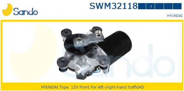 SANDO SWM321181 Двигатель стеклоочистителя