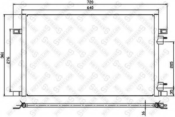 Конденсатор, кондиціонер STELLOX 10-45065-SX