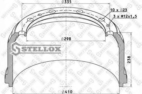 Гальмівний барабан STELLOX 85-00173-SX
