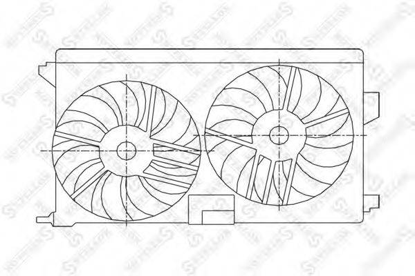 Вентилятор, охолодження двигуна STELLOX 29-99053-SX