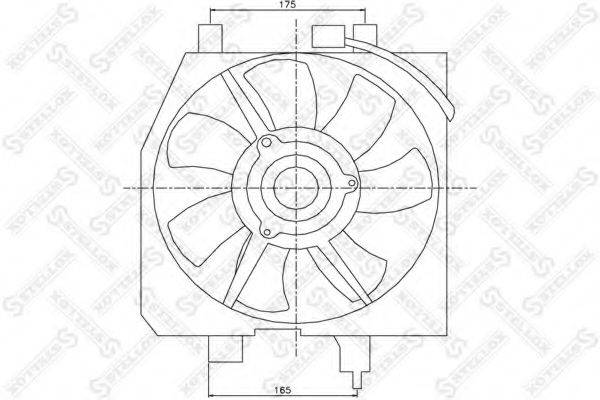 Вентилятор, охлаждение двигателя STELLOX 29-99161-SX
