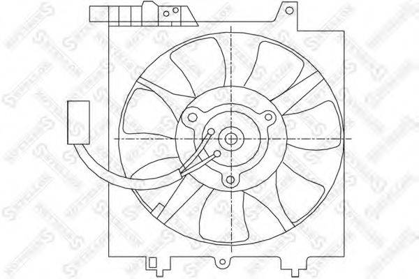 Вентилятор, охолодження двигуна STELLOX 29-99166-SX