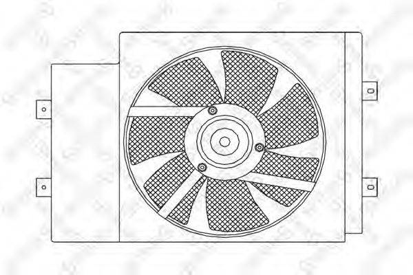 Вентилятор, охолодження двигуна STELLOX 29-99226-SX