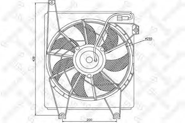 Вентилятор, охолодження двигуна STELLOX 29-99232-SX