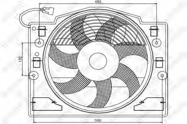 Вентилятор, охолодження двигуна STELLOX 29-99330-SX