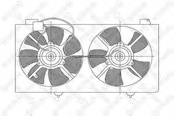 Вентилятор, охлаждение двигателя STELLOX 29-99356-SX