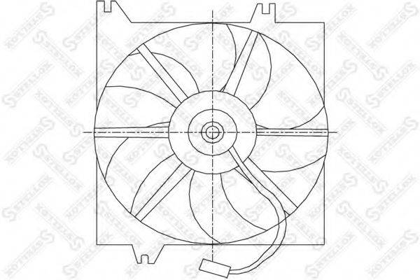 Вентилятор, охолодження двигуна STELLOX 29-99401-SX