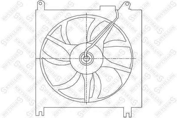 Вентилятор, охолодження двигуна STELLOX 29-99439-SX