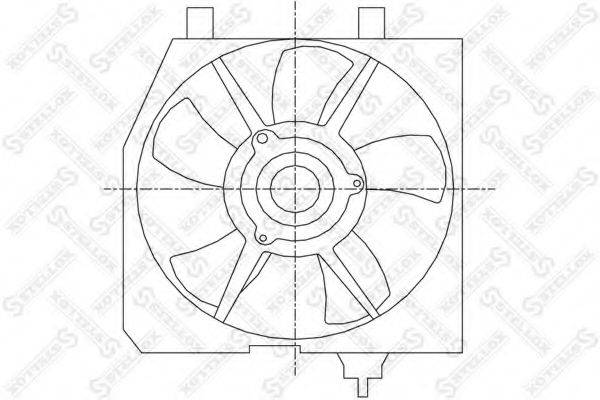 Вентилятор, охлаждение двигателя STELLOX 29-99449-SX