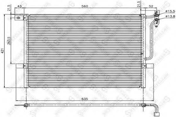 Конденсатор, кондиціонер STELLOX 10-45052-SX