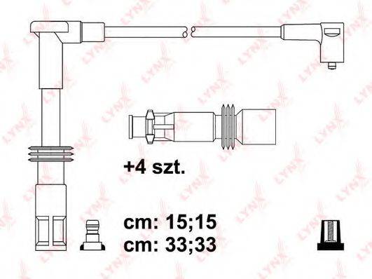 LYNXAUTO SPC1014 Комплект дротів запалення