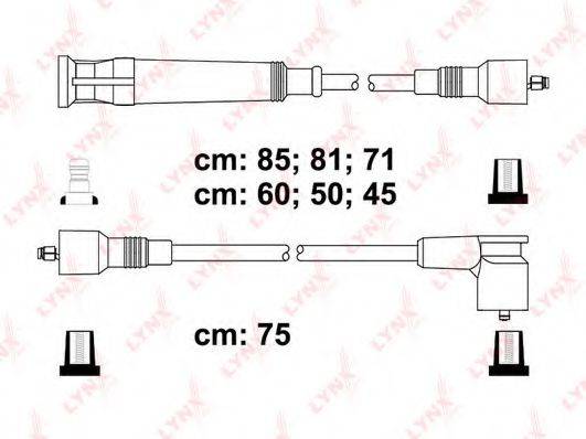 LYNXAUTO SPC1404 Комплект дротів запалення