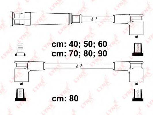 LYNXAUTO SPC1409 Комплект дротів запалення