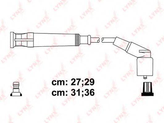 LYNXAUTO SPC1414 Комплект дротів запалення