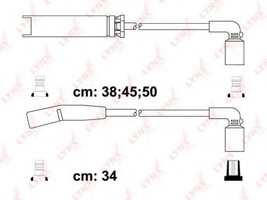 Комплект дротів запалення LYNXAUTO SPC1803
