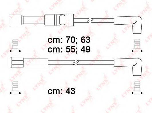 LYNXAUTO SPC1818 Комплект дротів запалення