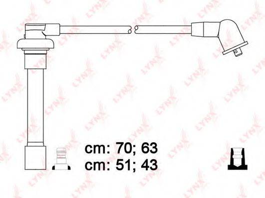 LYNXAUTO SPC3408 Комплект дротів запалення