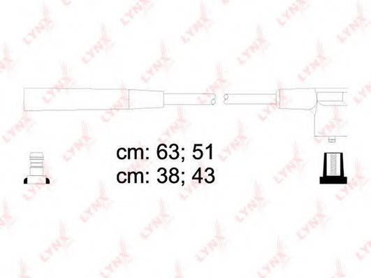 LYNXAUTO SPC4610 Комплект дротів запалення
