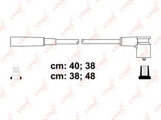 Комплект проводов зажигания LYNXAUTO SPC4614