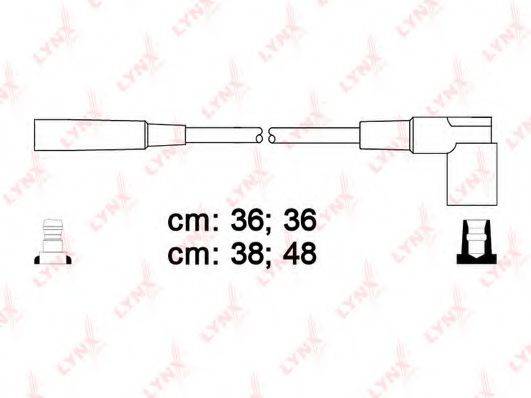 LYNXAUTO SPC4615 Комплект дротів запалення