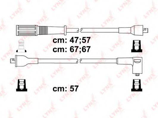 LYNXAUTO SPC4813 Комплект проводов зажигания
