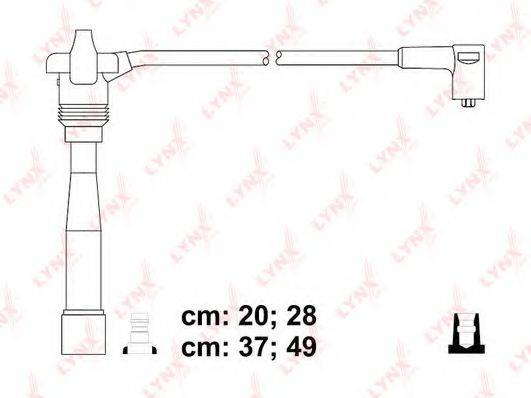 LYNXAUTO SPC4837 Комплект дротів запалення