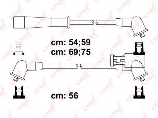 LYNXAUTO SPC5116 Комплект дротів запалення