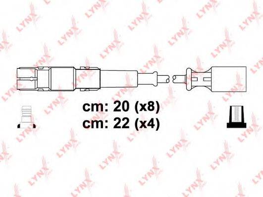LYNXAUTO SPC5322 Комплект дротів запалення