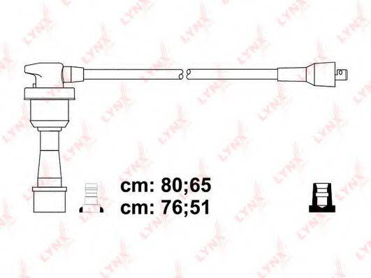 LYNXAUTO SPC5512 Комплект дротів запалення