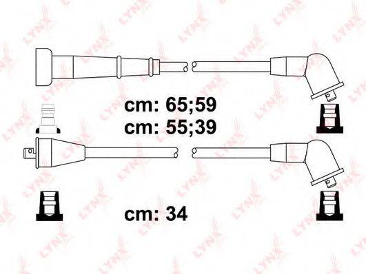 LYNXAUTO SPC5723 Комплект дротів запалення