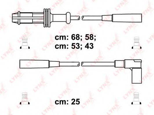 LYNXAUTO SPC6112 Комплект дротів запалення