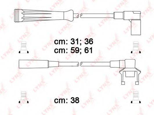 LYNXAUTO SPC6318 Комплект дротів запалення