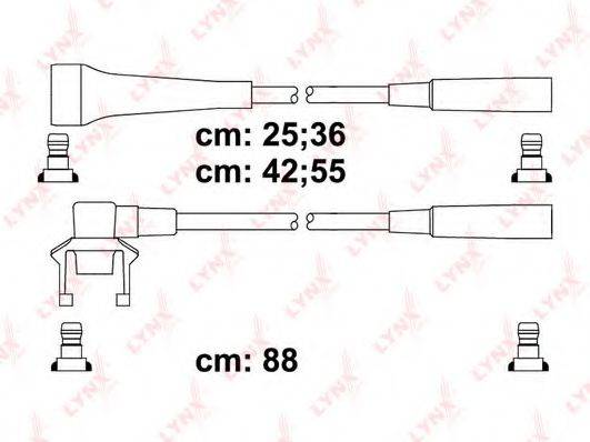 LYNXAUTO SPC6344 Комплект дротів запалення