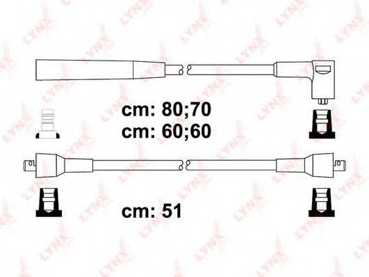 Комплект проводов зажигания LYNXAUTO SPC6512