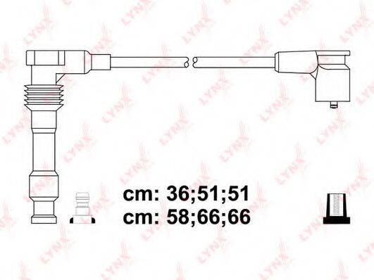 LYNXAUTO SPC6702 Комплект дротів запалення