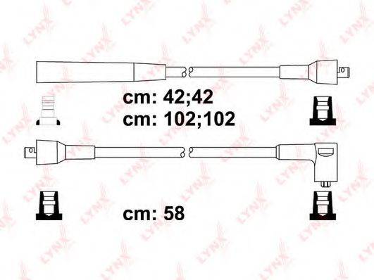 LYNXAUTO SPC7103 Комплект дротів запалення