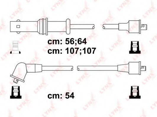 LYNXAUTO SPC7109 Комплект дротів запалення